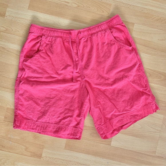 VINTAGE Classic Éditions Pink Cotton Mom Shorts Women’s Size Large - Picture 1 of 8